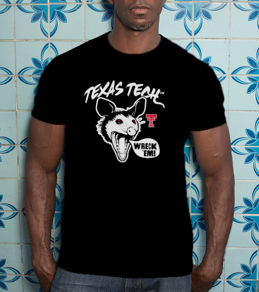 Texas Tech Wreck ’Em Possum Red Raider Spirit T-Shirt