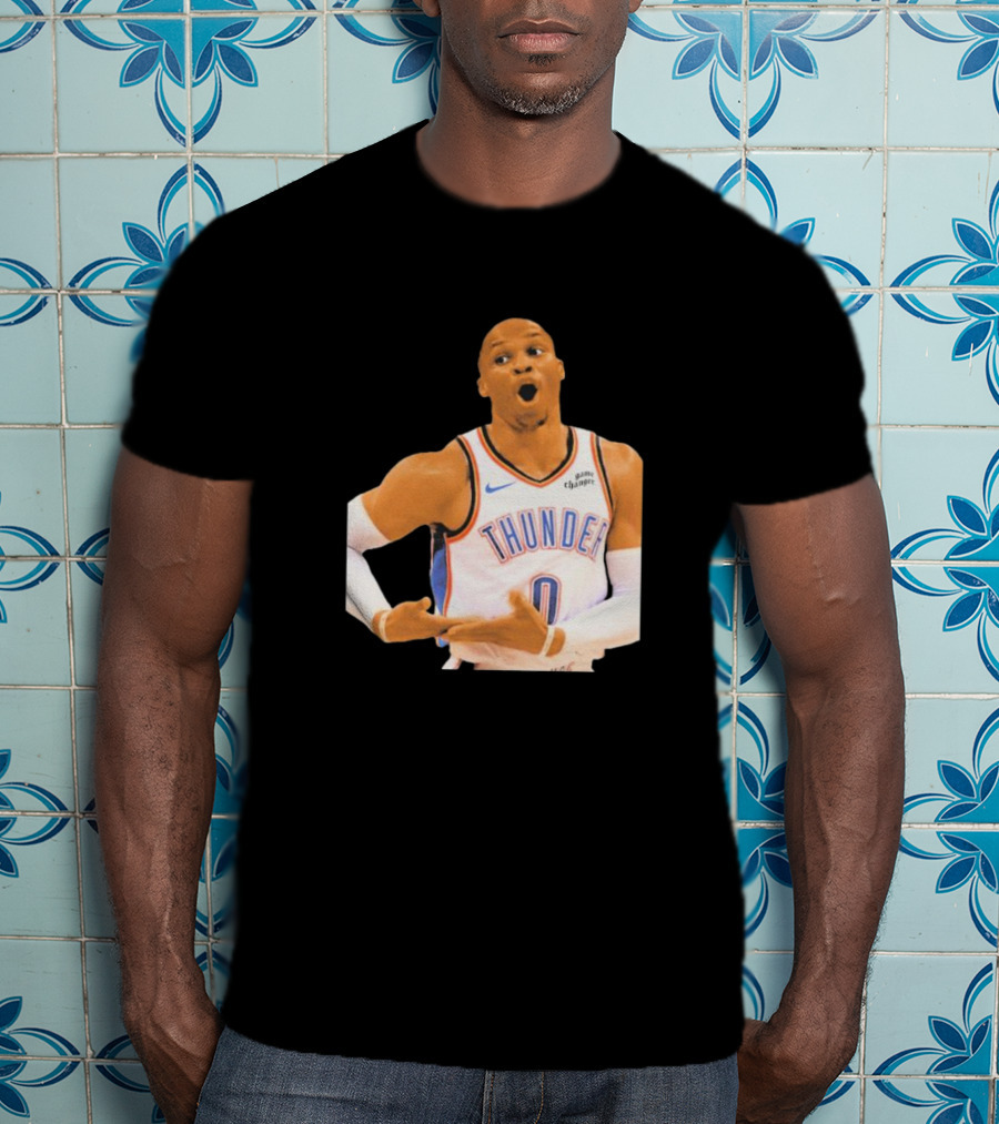 Thunder Rock The Baby Basketball Gesture Oklahoma City Thunder T-Shirt
