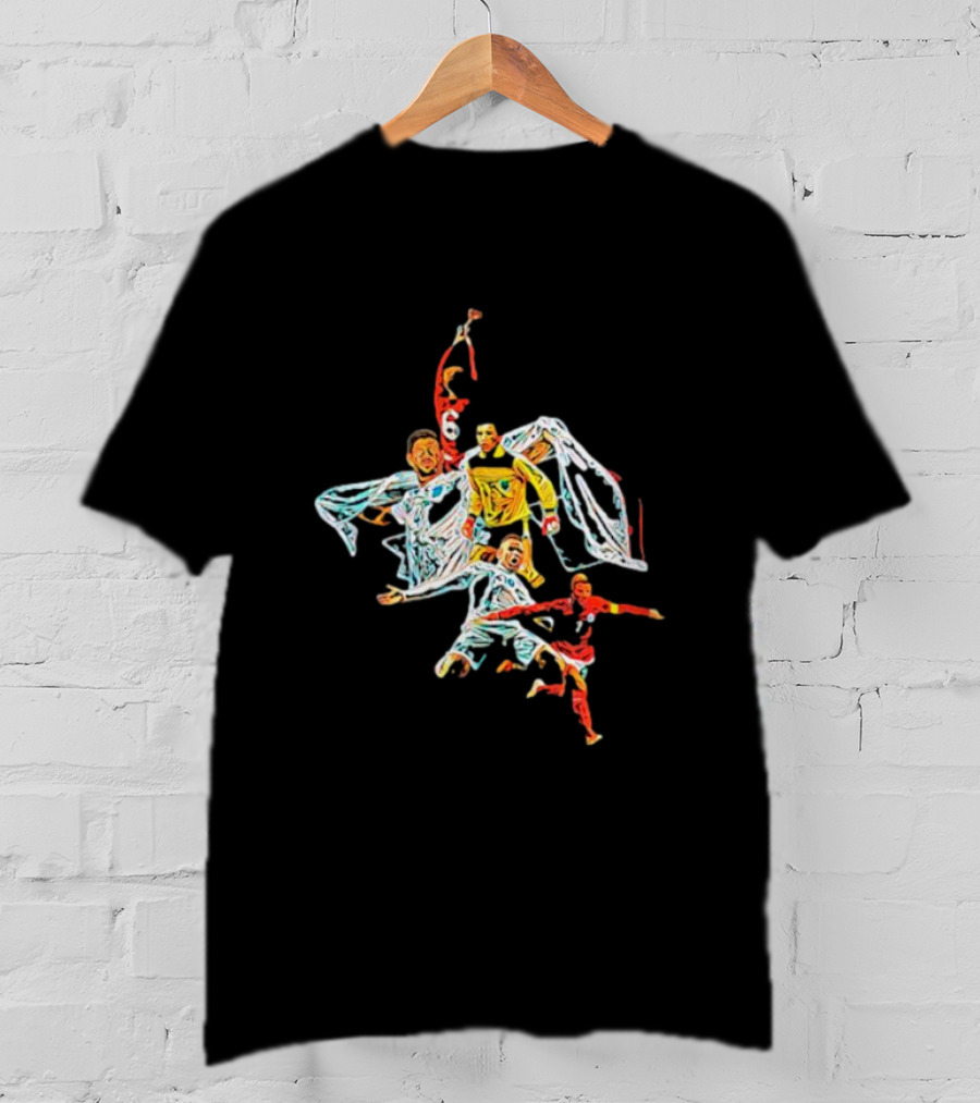 The Boys From England Soccer Team Players Celebrating Victory T-Shirt