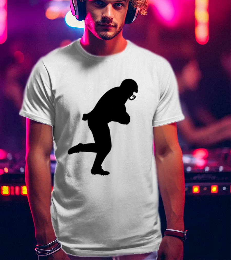 The Legend Of The Cincy Hat Scamper Silhouette Football Player T-Shirt