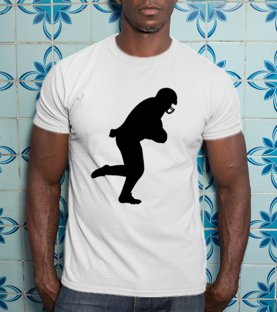 The Legend Of The Cincy Hat Scamper Silhouette Football Player T-Shirt
