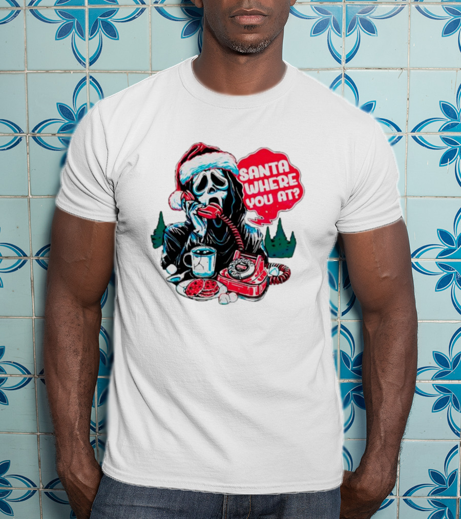 Ghost Face Santa Where You At? T-Shirt