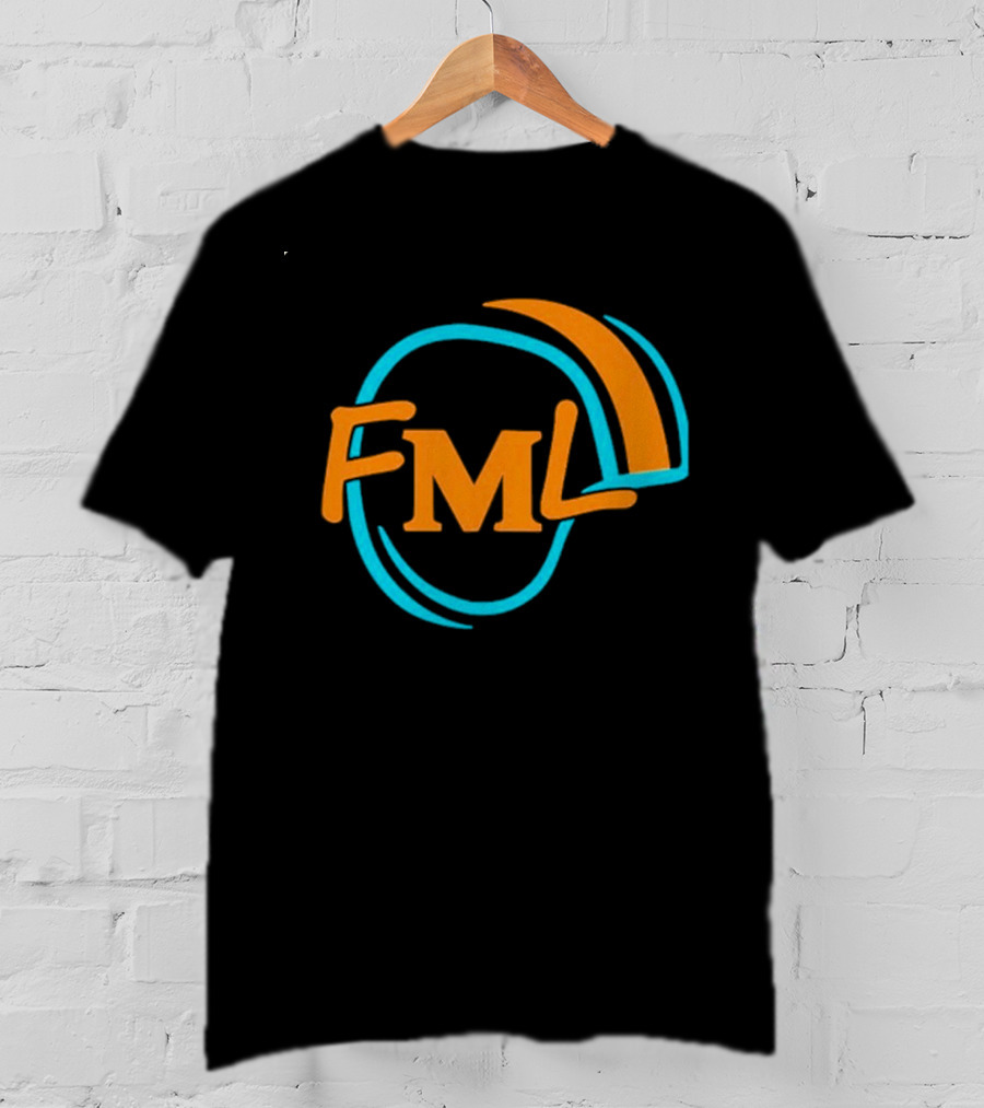 Miami Dolphins Fml Aqua Orange Football T-Shirt