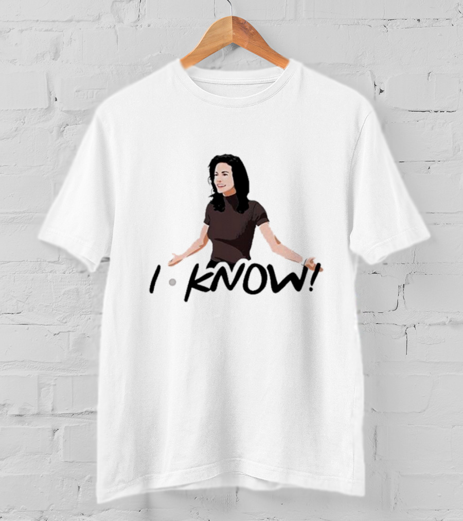 Monica Geller I Know Santa Friends I Know T-Shirt