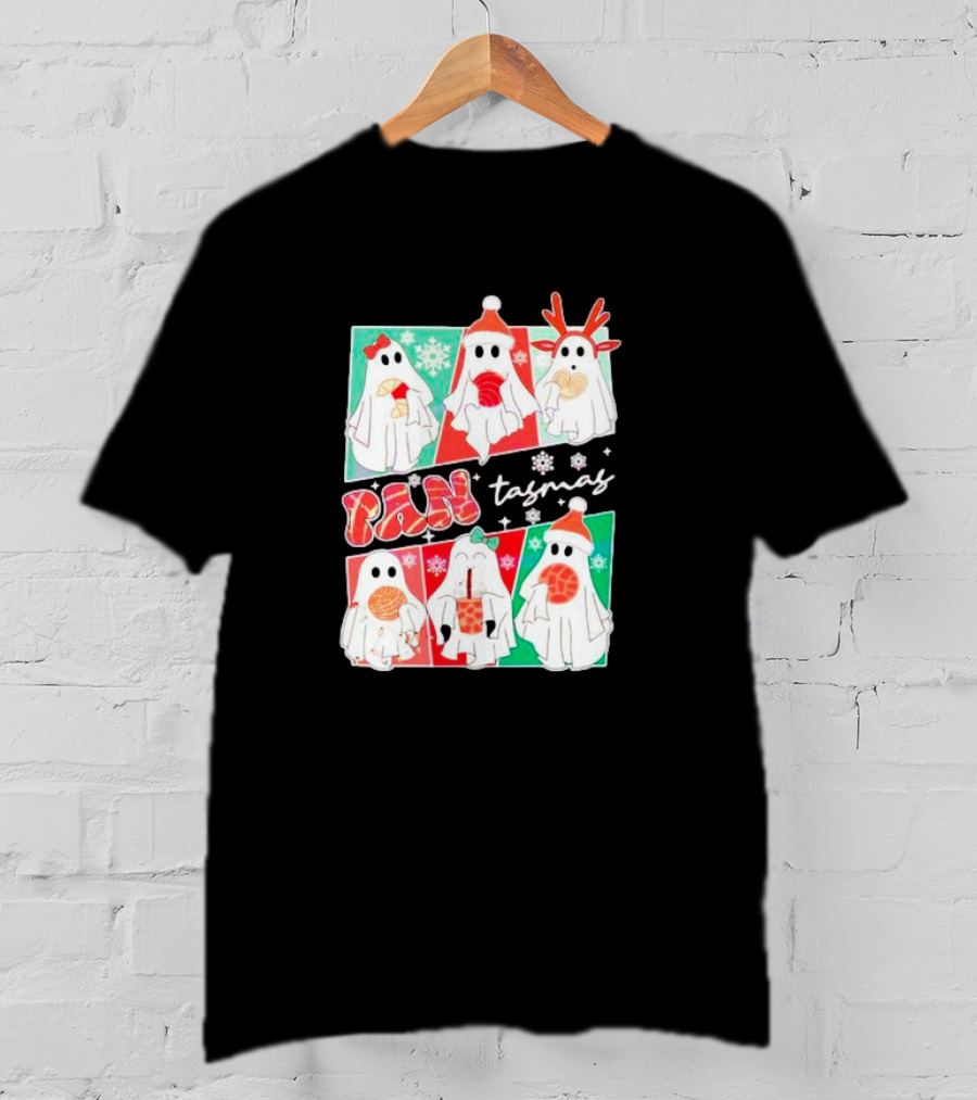 Pantasmas Ghost Christmas Santa Conchas Festive Fun T-Shirt