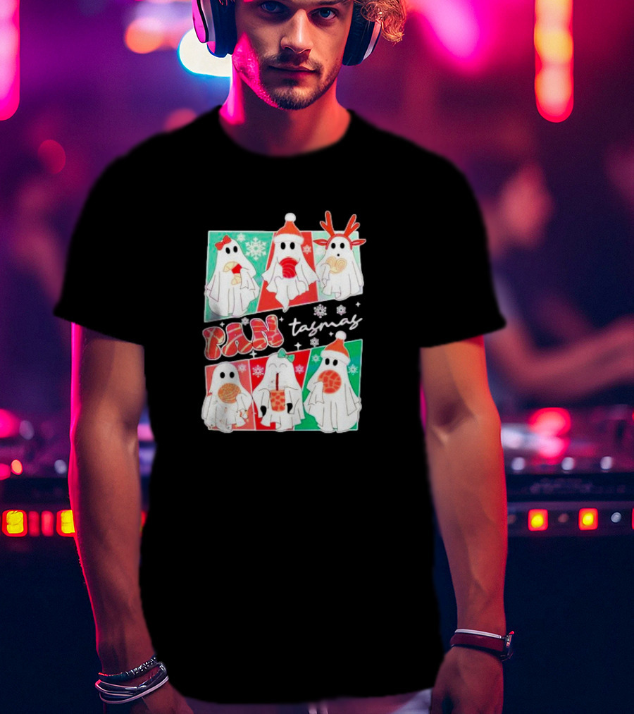 Pantasmas Ghost Christmas Santa Conchas Festive Fun T-Shirt