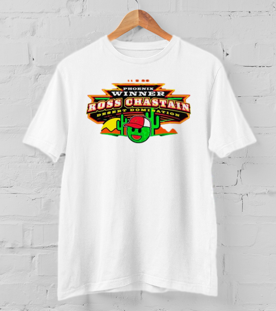 Phoenix Winner Ross Chastain Desert Domination 11.5.22 Cactus And Racing Helmet T-Shirt