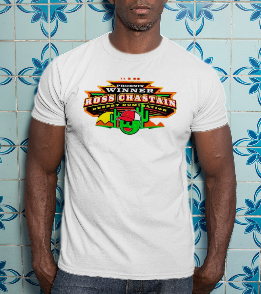 Phoenix Winner Ross Chastain Desert Domination 11.5.22 Cactus And Racing Helmet T-Shirt