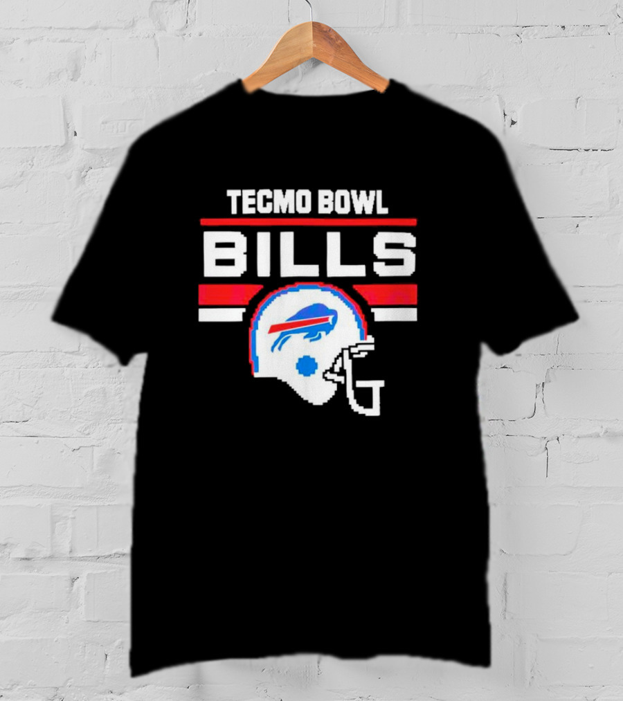 Tecmo Bowl Buffalo Bills Helmet NFL Football T-Shirt