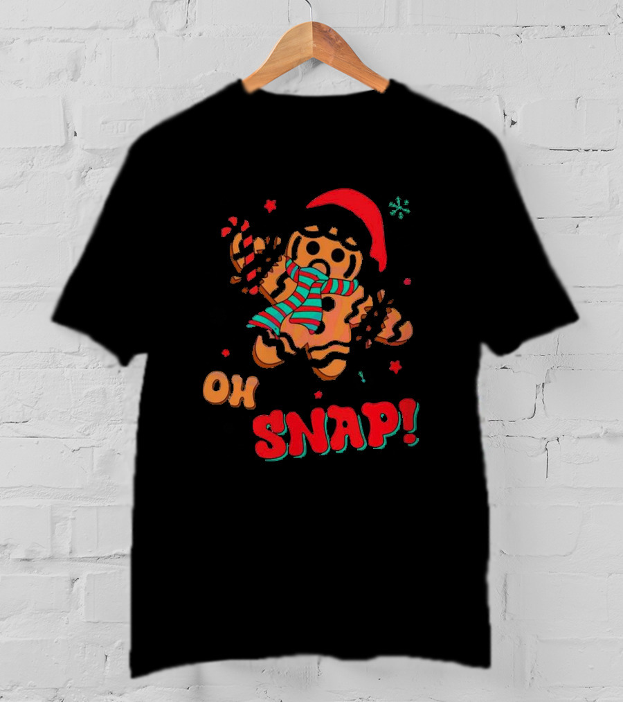 Oh Snap Gingerbread Christmas T-Shirt