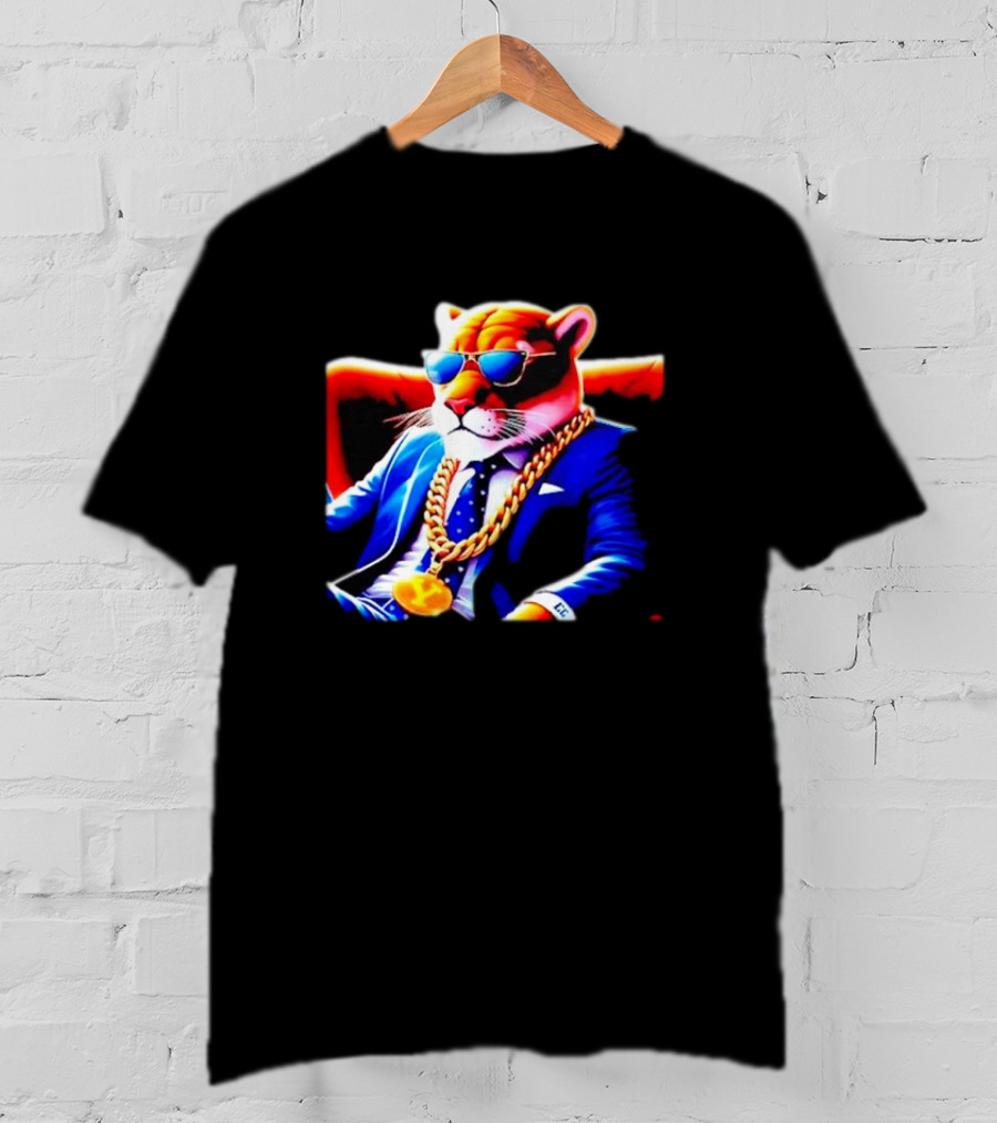 Og Cosmo Cougar BYU Chain Sunglasses Suit T-Shirt