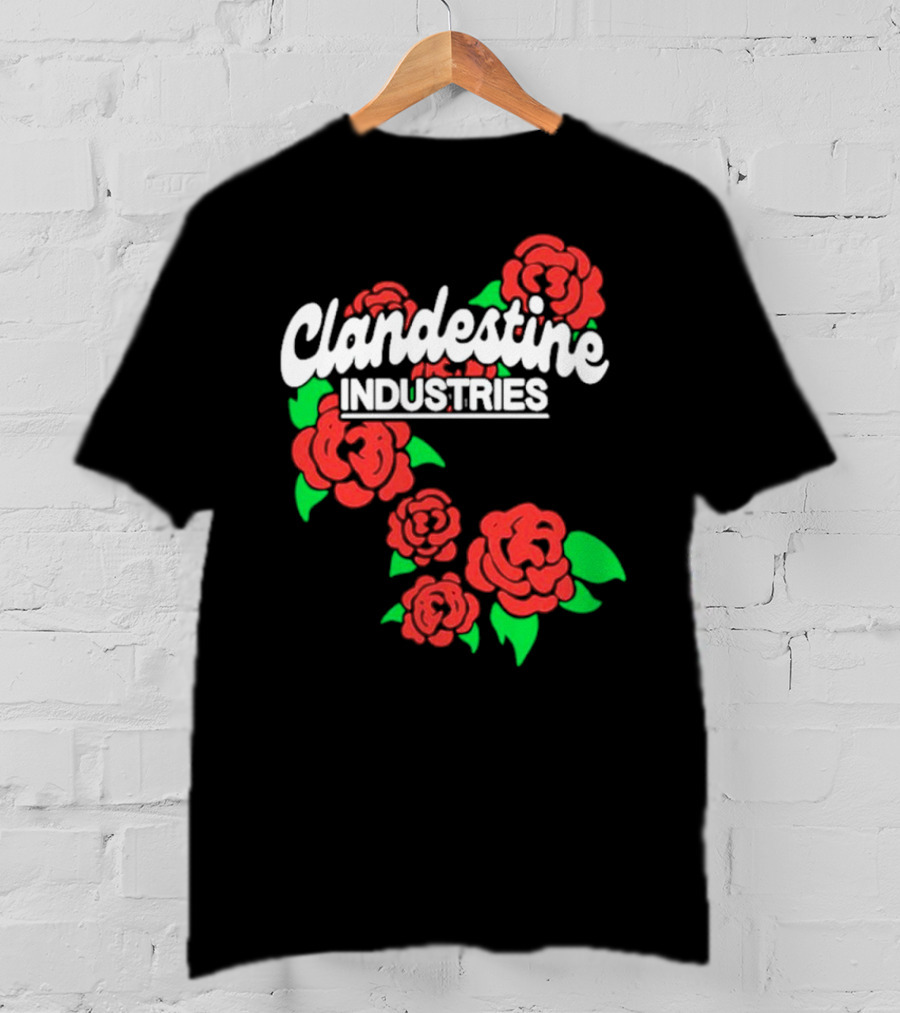 Clandestine Industries Red Roses T-Shirt