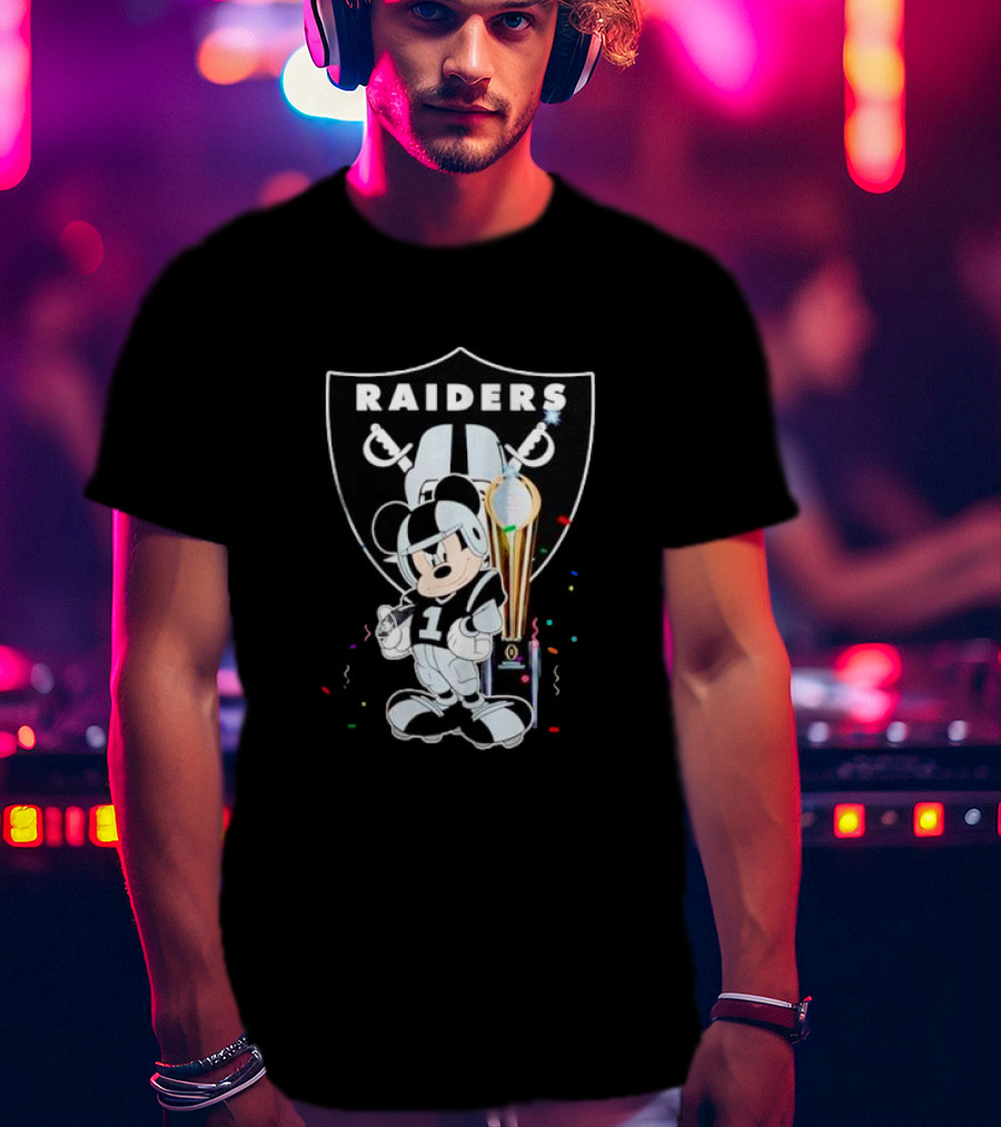 Las Vegas Raiders Mickey Player Trophy T-Shirt