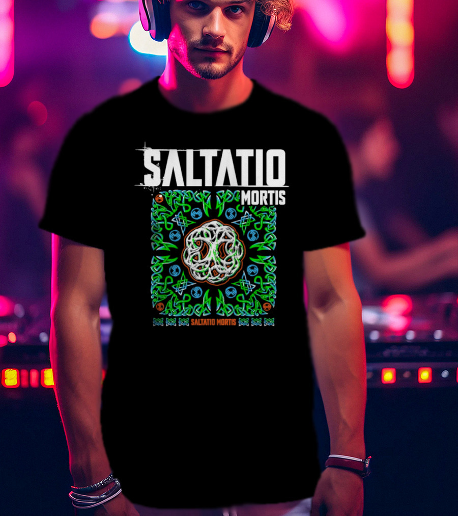 Saltatio Mortis Celtic Knotwork Green Mystical T-Shirt