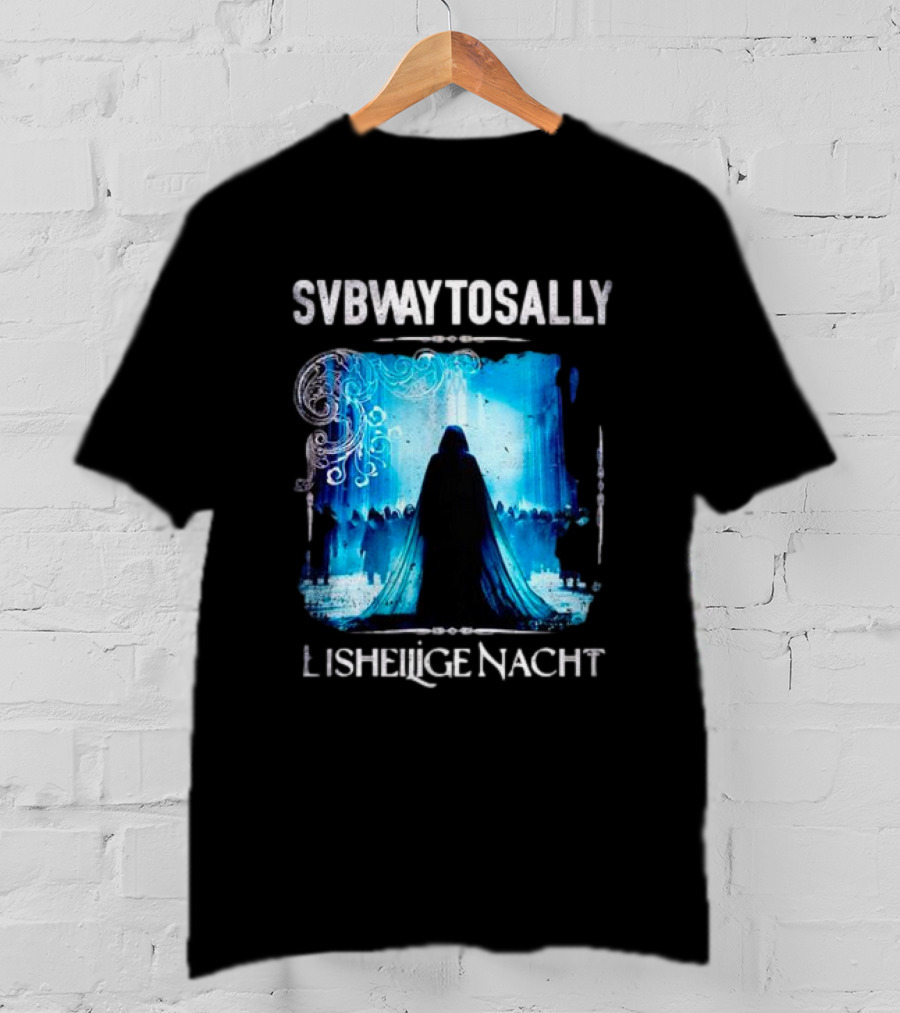 Subway To Sally Eisheilige Nacht Gothic Concert Imagery Blue Silhouette Mystical T-Shirt