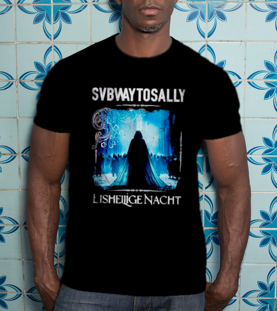 Subway To Sally Eisheilige Nacht Gothic Concert Imagery Blue Silhouette Mystical T-Shirt