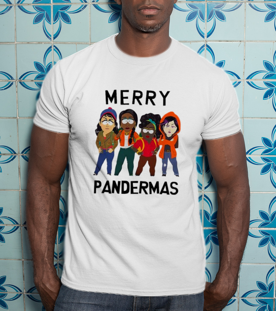 Merry Pandermas South Park Parody Characters Holiday T-Shirt