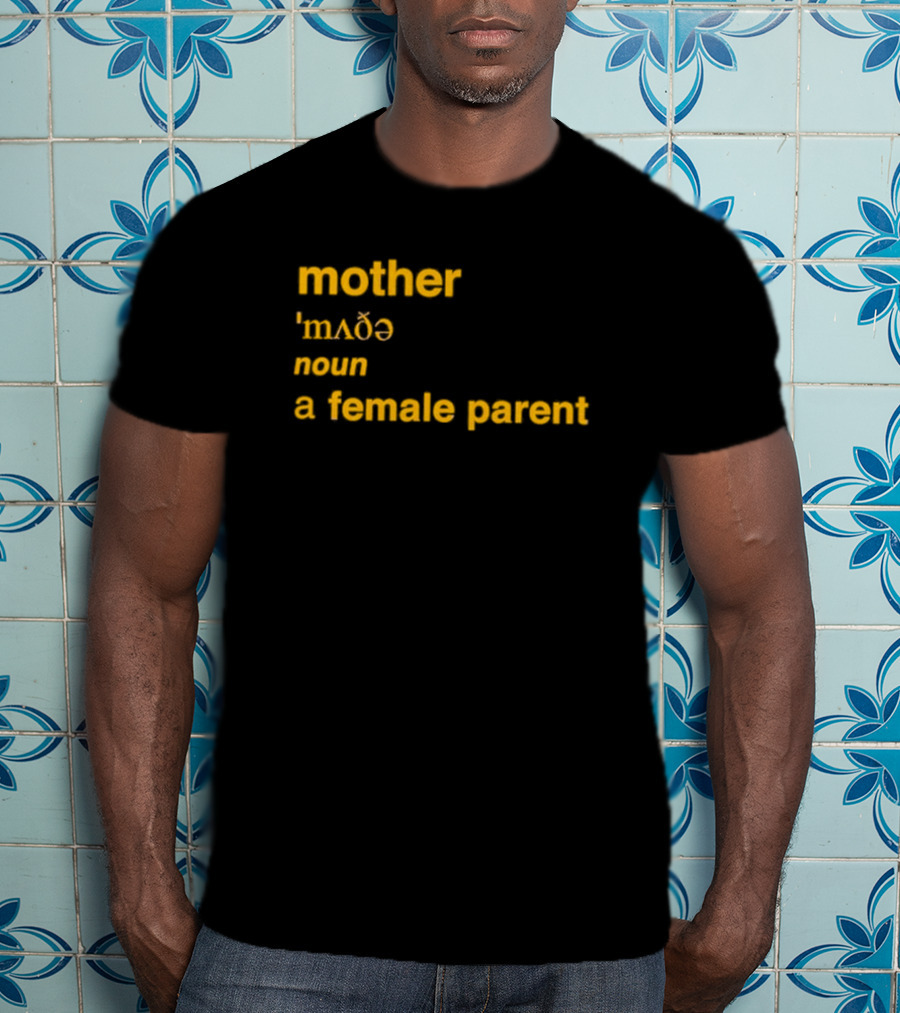Mother Definition 'mʌðə' Noun A Female Parent T-Shirt