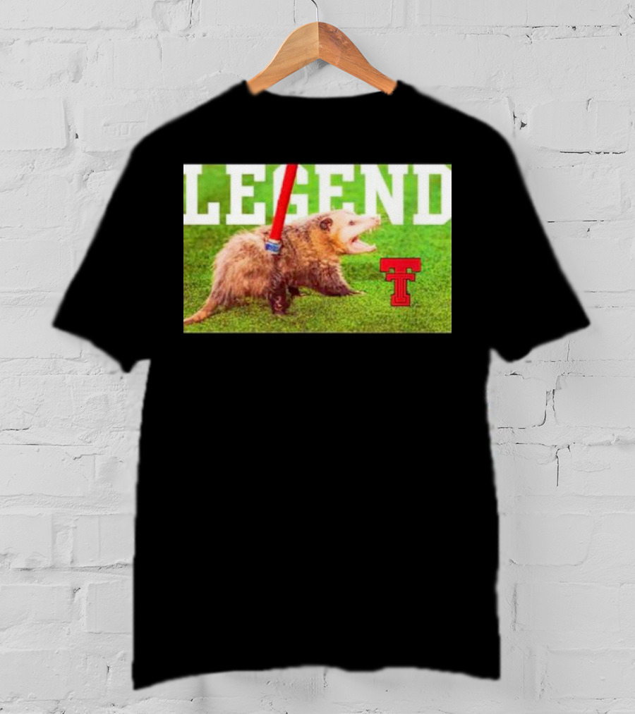 Opossum Legend Texas Tech Football T-Shirt