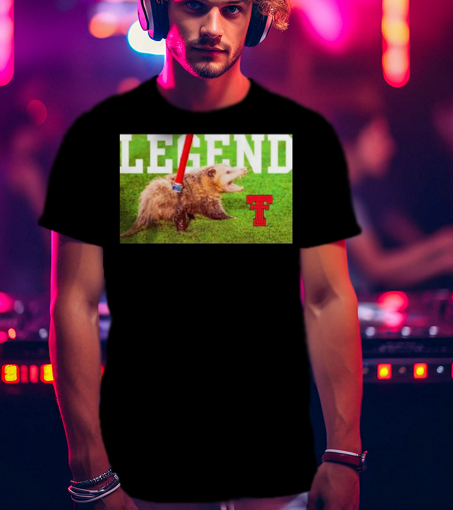 Opossum Legend Texas Tech Football T-Shirt