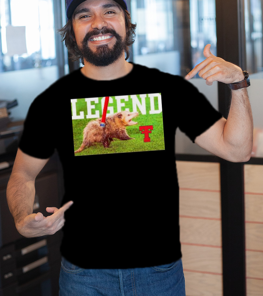 Opossum Legend Texas Tech Football T-Shirt