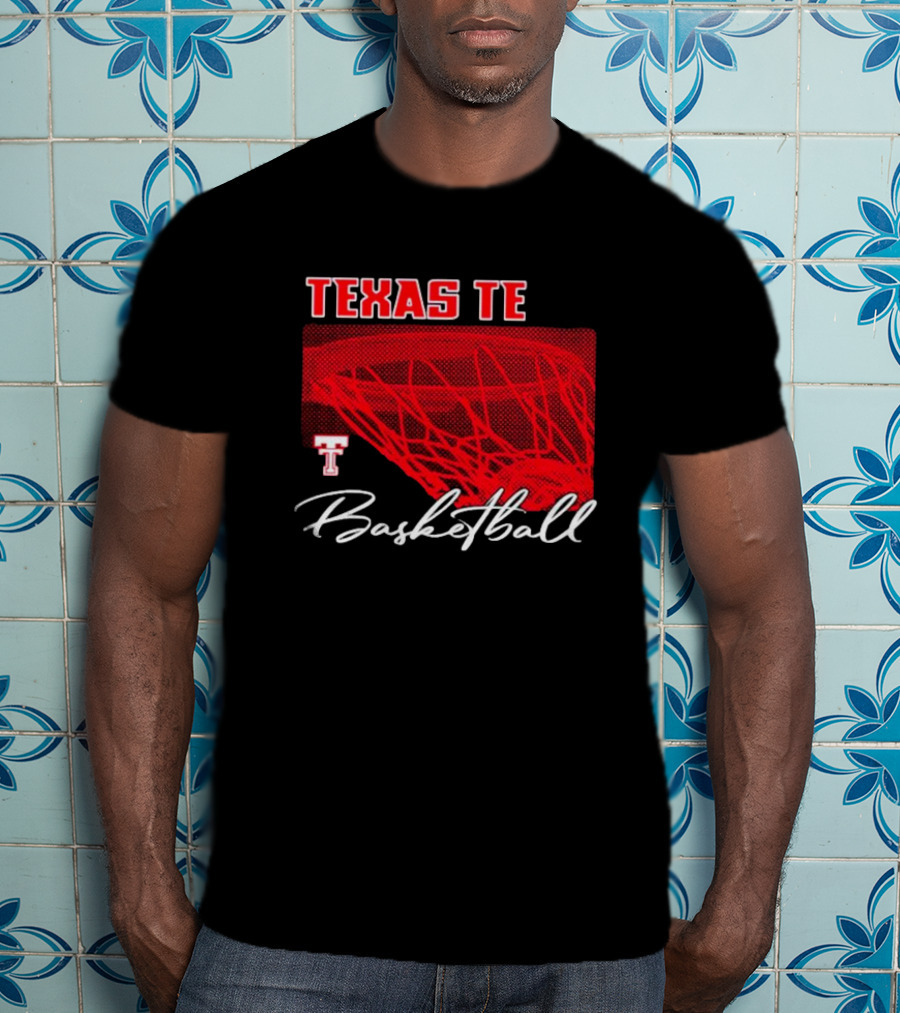 Texas Tech Basketball Red Net TT T-Shirt