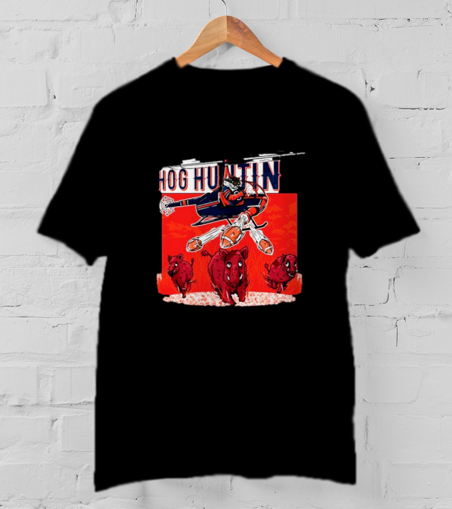 Auburn Tigers Hog Huntin Vs. Arkansas Razorbacks Football Showdown T-Shirt