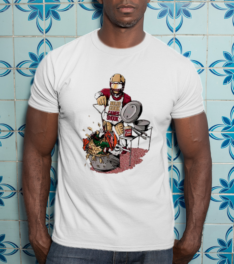 FSU Football Noles Cook Canes Shook Miami Hurricanes Rivalry T-Shirt