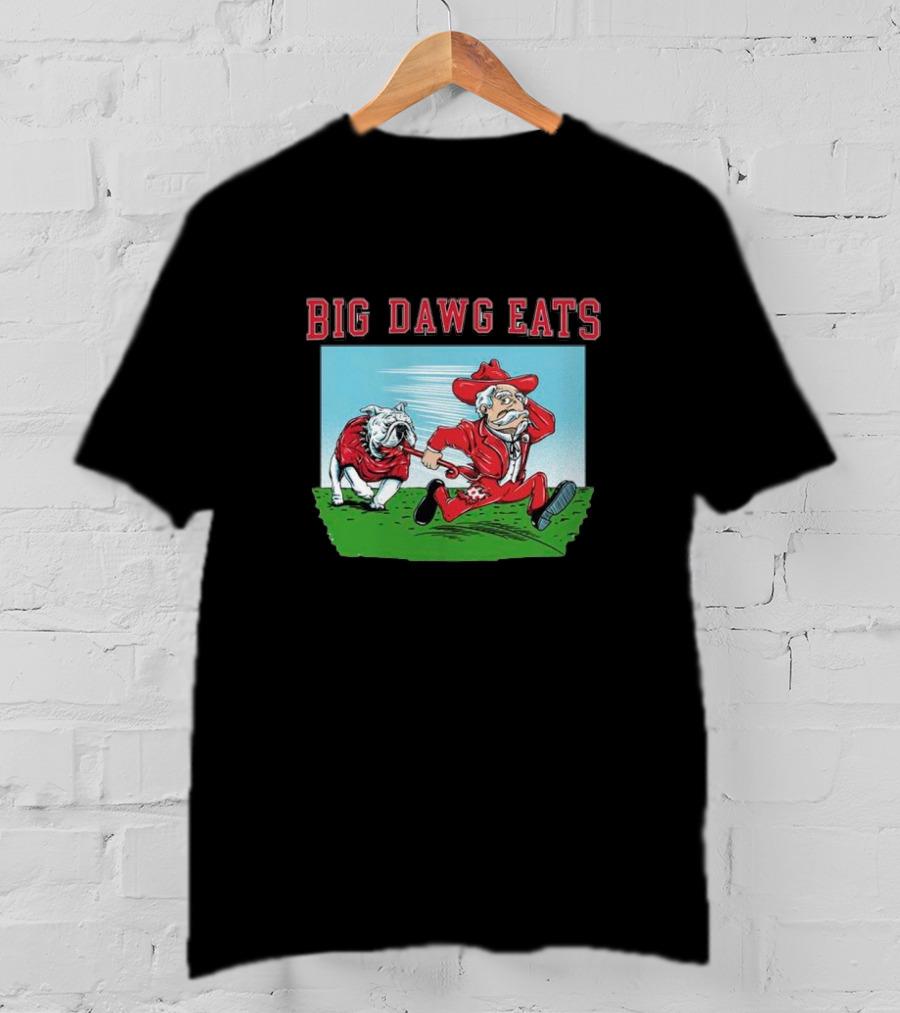 Georgia Bulldogs Big Dawg Eats Ole Miss Rebels T-Shirt