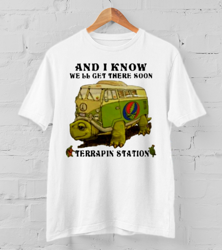 Grateful Dead Terrapin Station Turtle Bus I Know We'll Get There Soon T-Shirt
