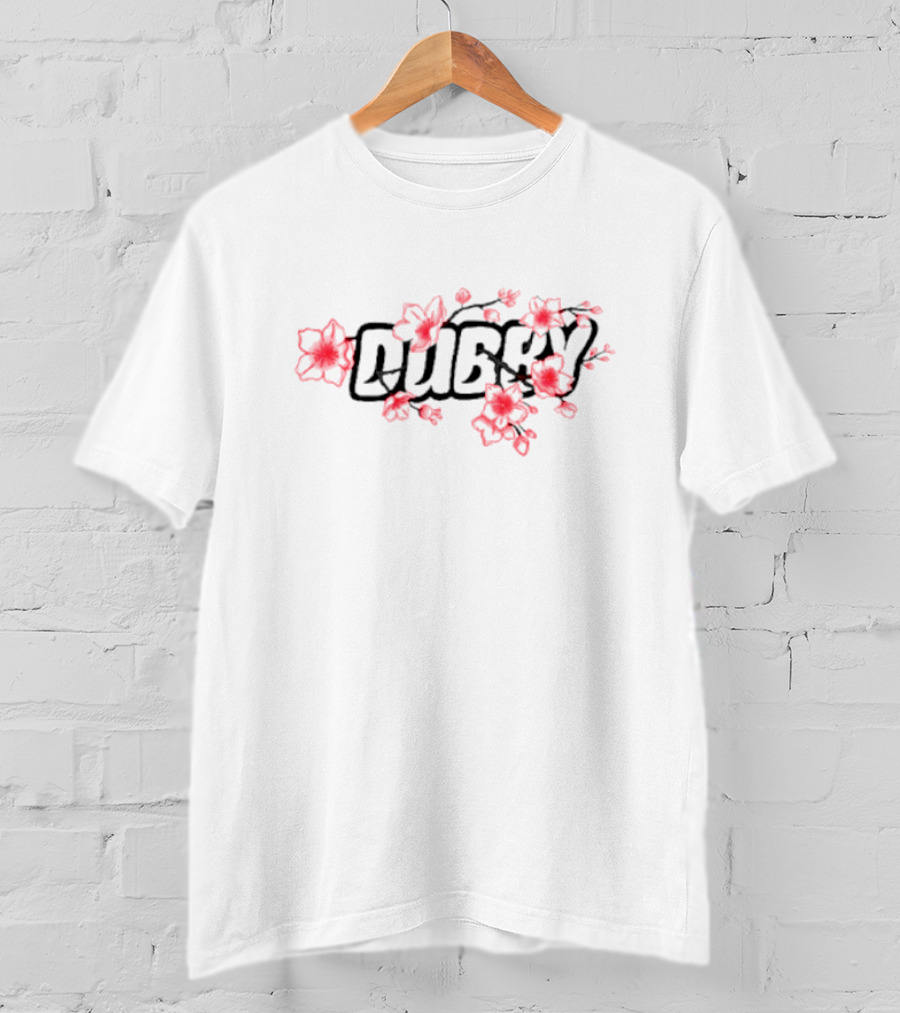 Dubby Floral Blossom Red Flower T-Shirt