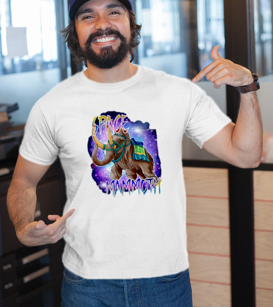 Space Mammoth Cosmic Adventure T-Shirt