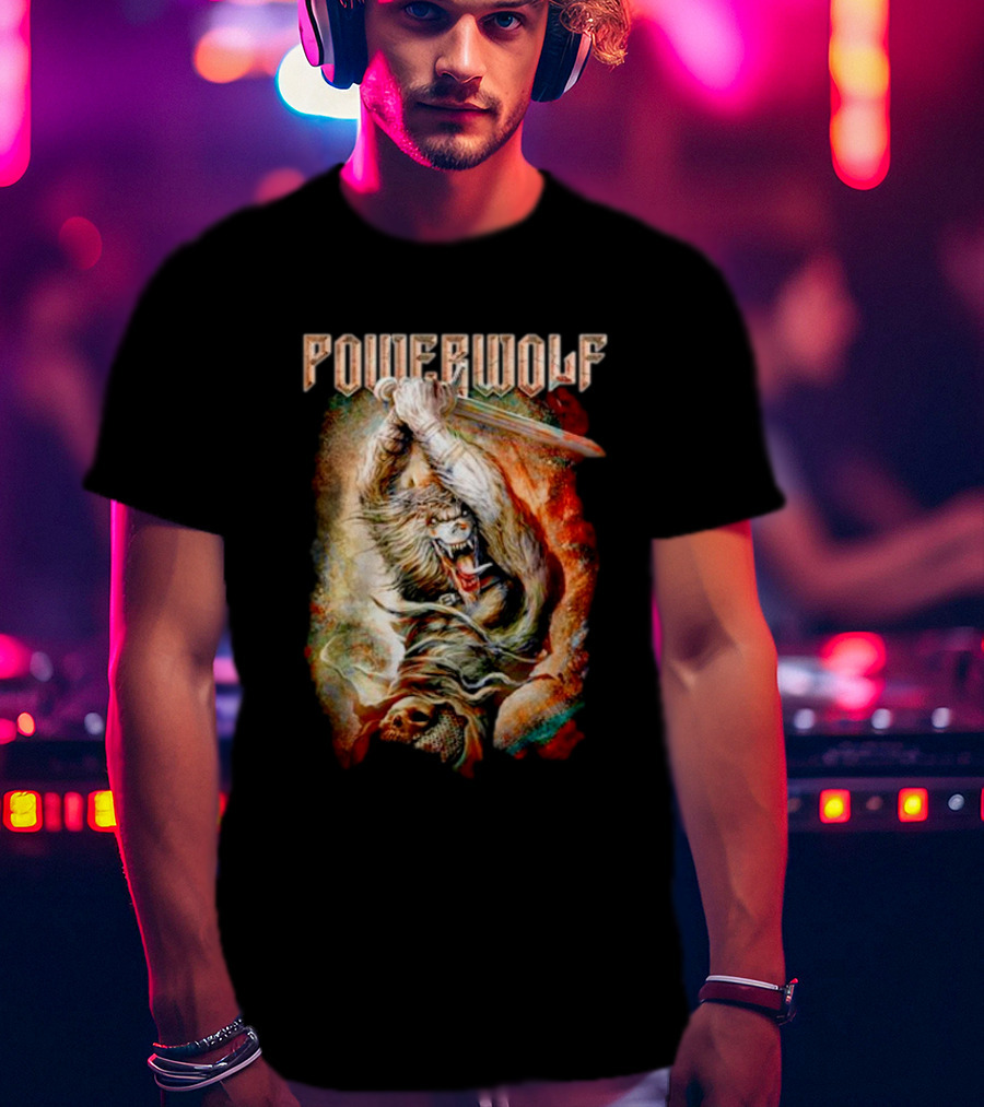 Powerwolf Wolves Of War Fearless Battle Charge T-Shirt