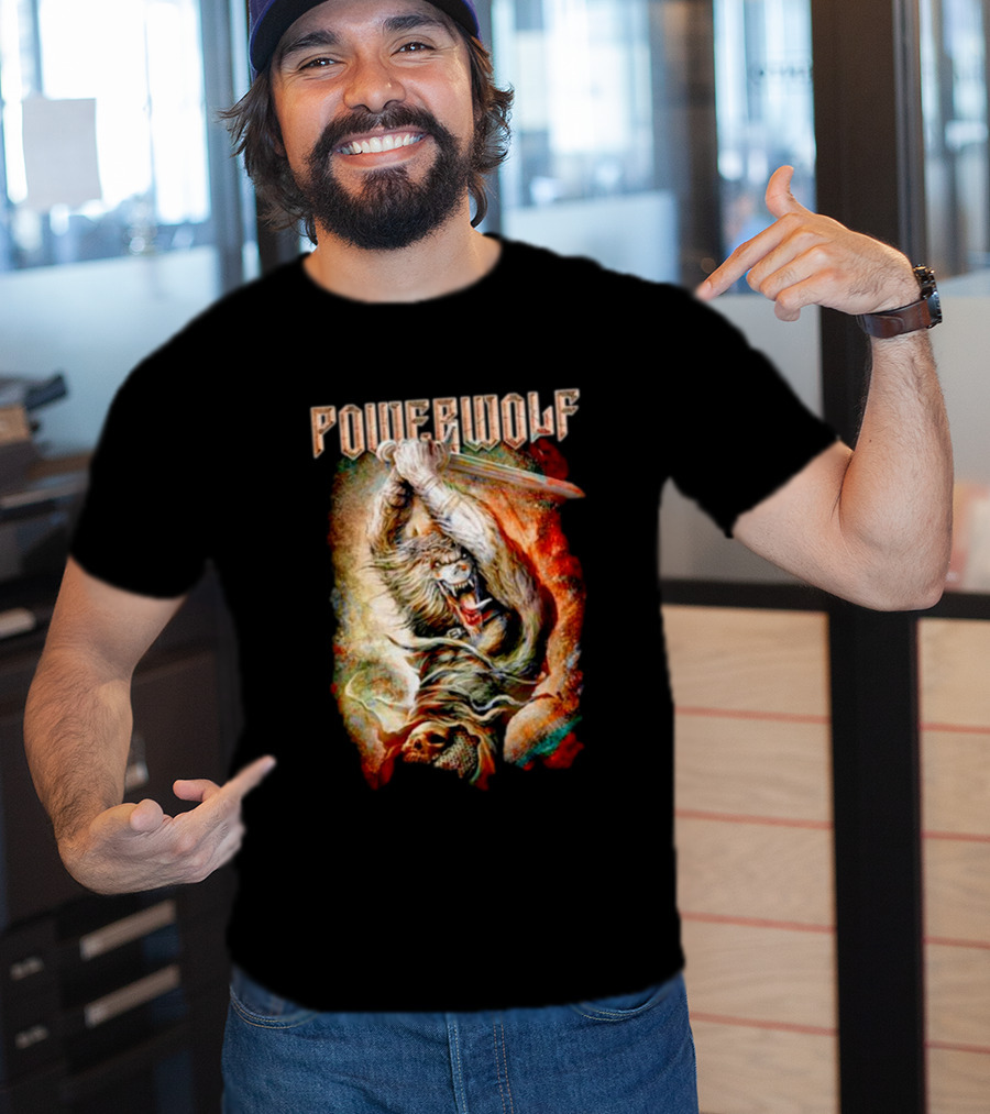 Powerwolf Wolves Of War Fearless Battle Charge T-Shirt