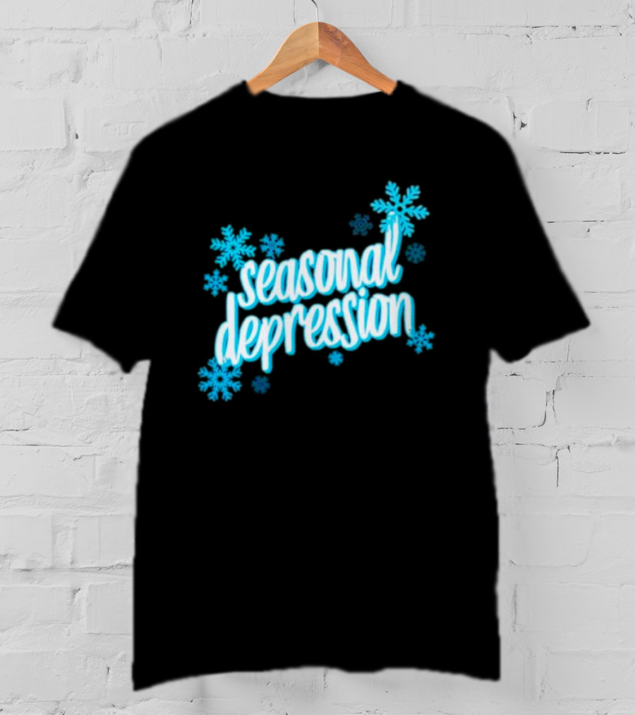 Seasonal Depression Snowflakes Winter Mood T-Shirt