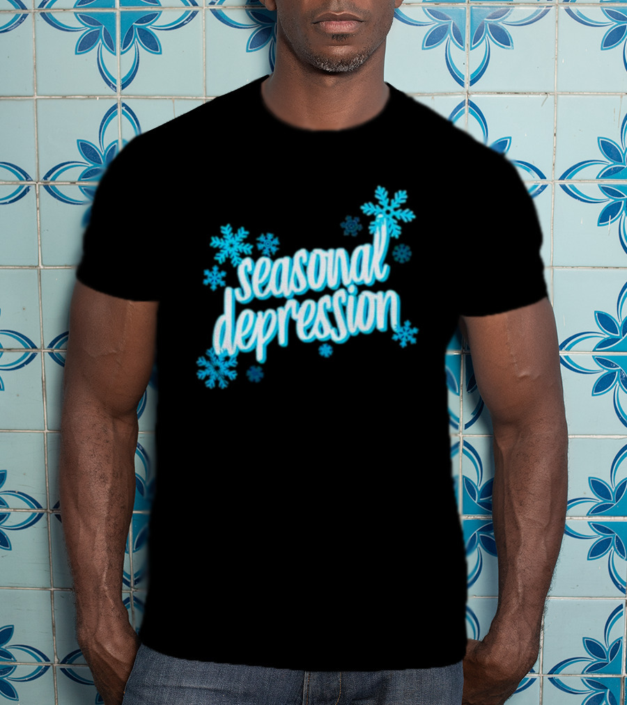 Seasonal Depression Snowflakes Winter Mood T-Shirt