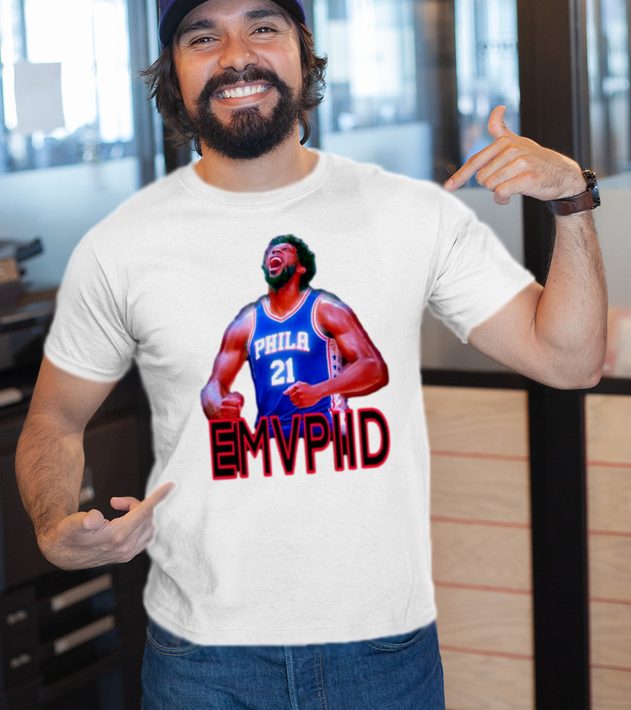 EMVPIID Joel Embiid Philadelphia 76ers Phila 21 T-Shirt