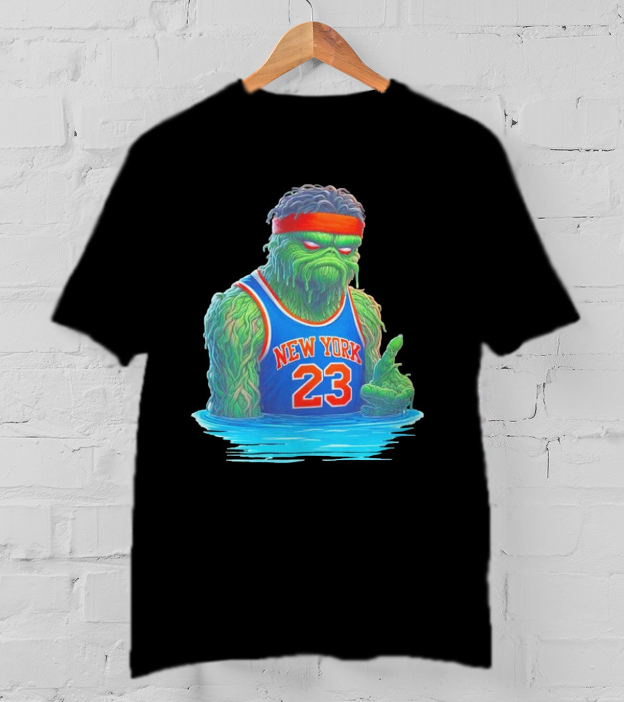 Mitchell Robinson New York Knicks Blockness Monster 23 Iconic Monster T-Shirt