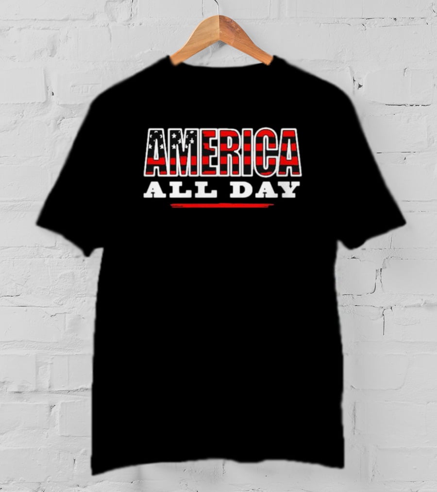 AMERICA All Day Stars Stripes T-Shirt