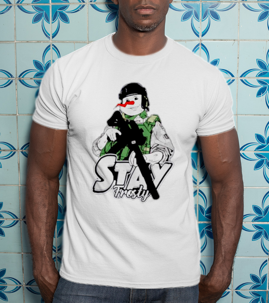 Stay Frosty Snowman Army T-Shirt