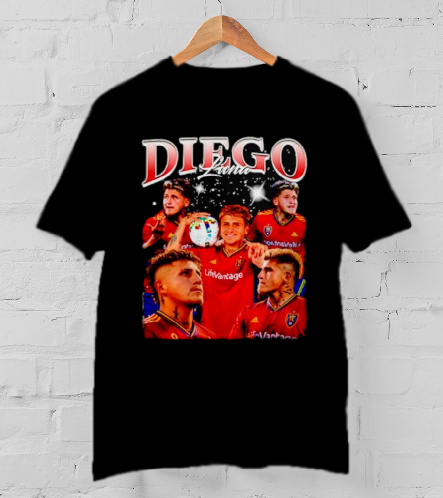 Diego Luna Real Salt Lake Soccer Star Bootleg T-Shirt