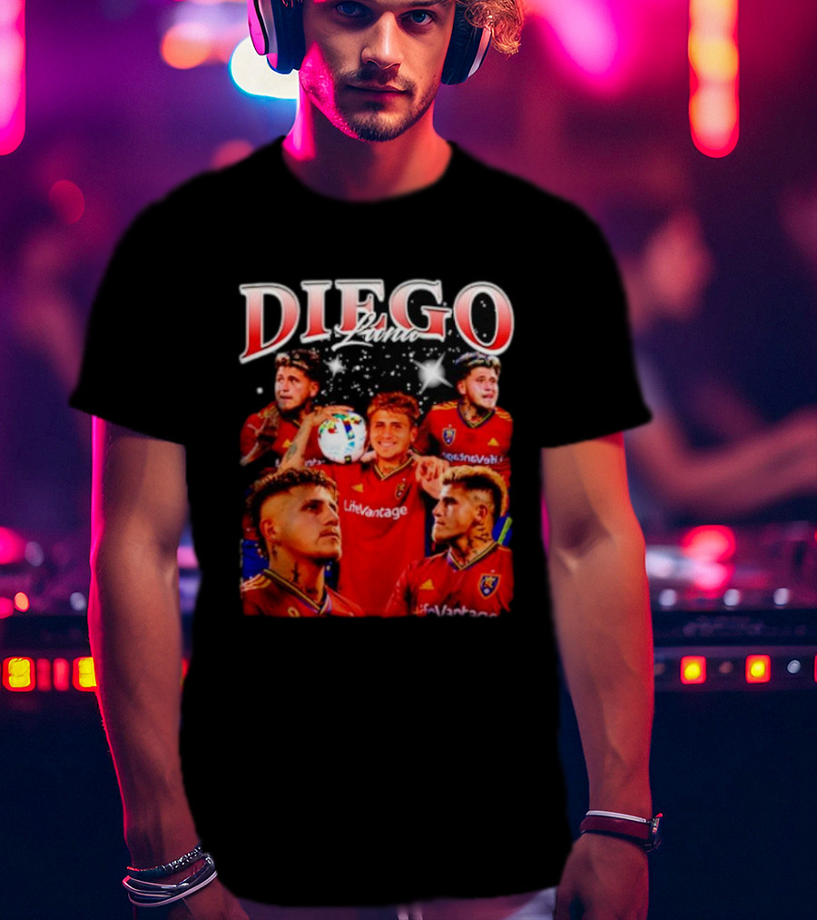 Diego Luna Real Salt Lake Soccer Star Bootleg T-Shirt