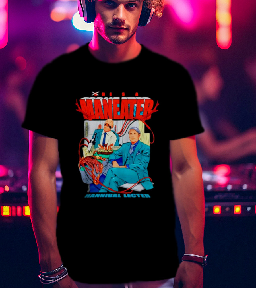 Maneater Hannibal Lecter Vintage Comic T-Shirt