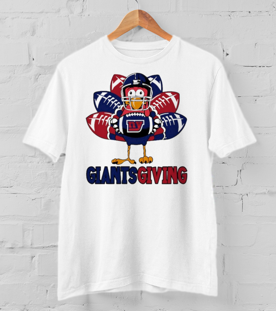 New York Giants Turkey Football Giantsgiving Thanksgiving T-Shirt
