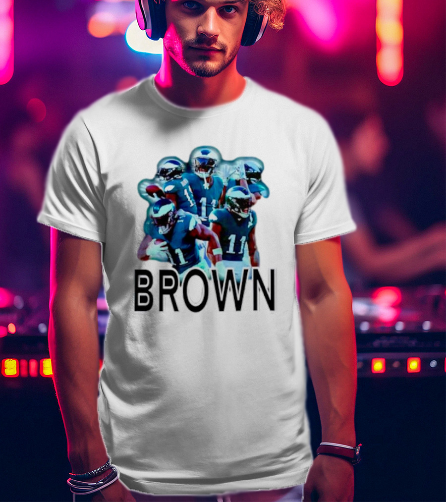 Philadelphia Eagles AJ Brown NFL Football T-Shirt
