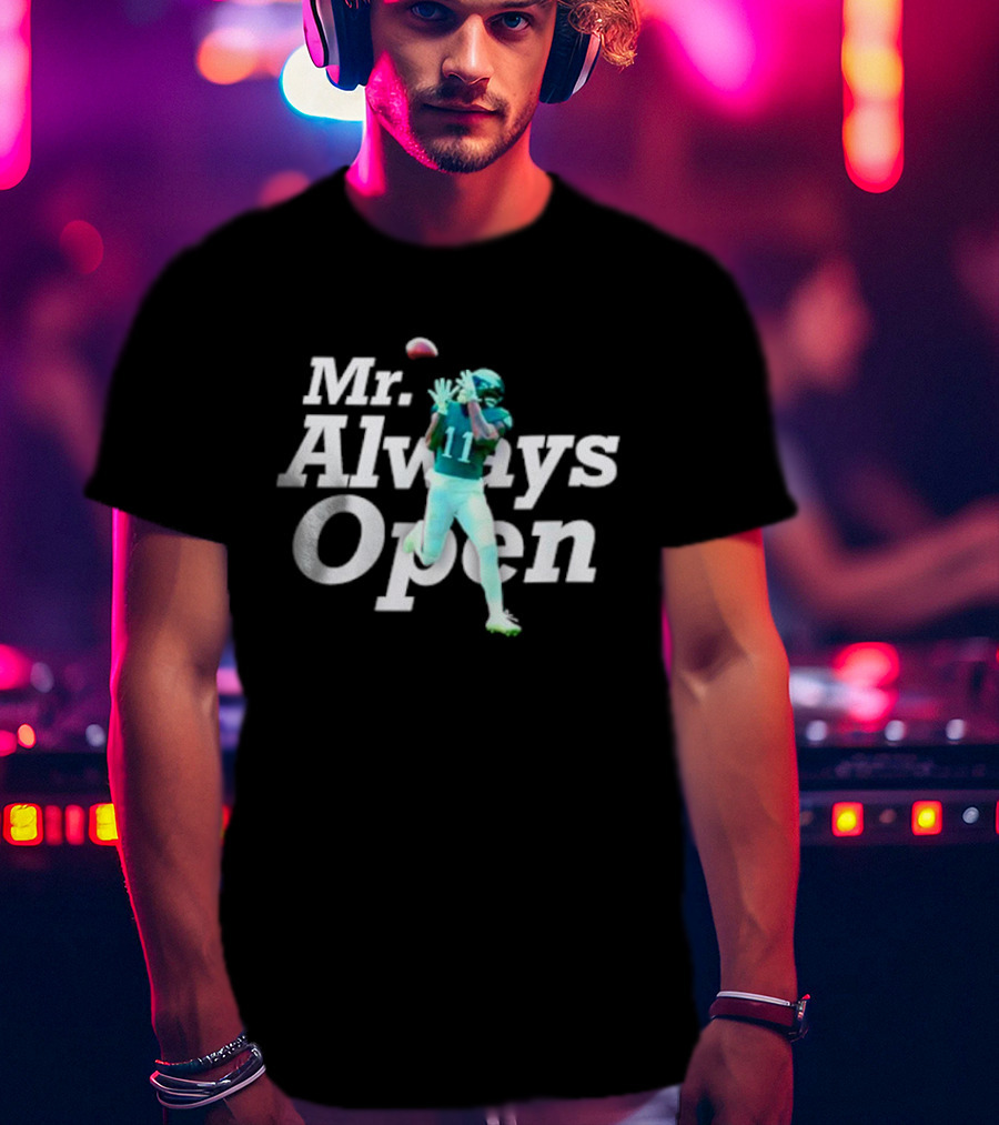 Philadelphia Eagles Mr. Always Open 11 Catching Football T-Shirt