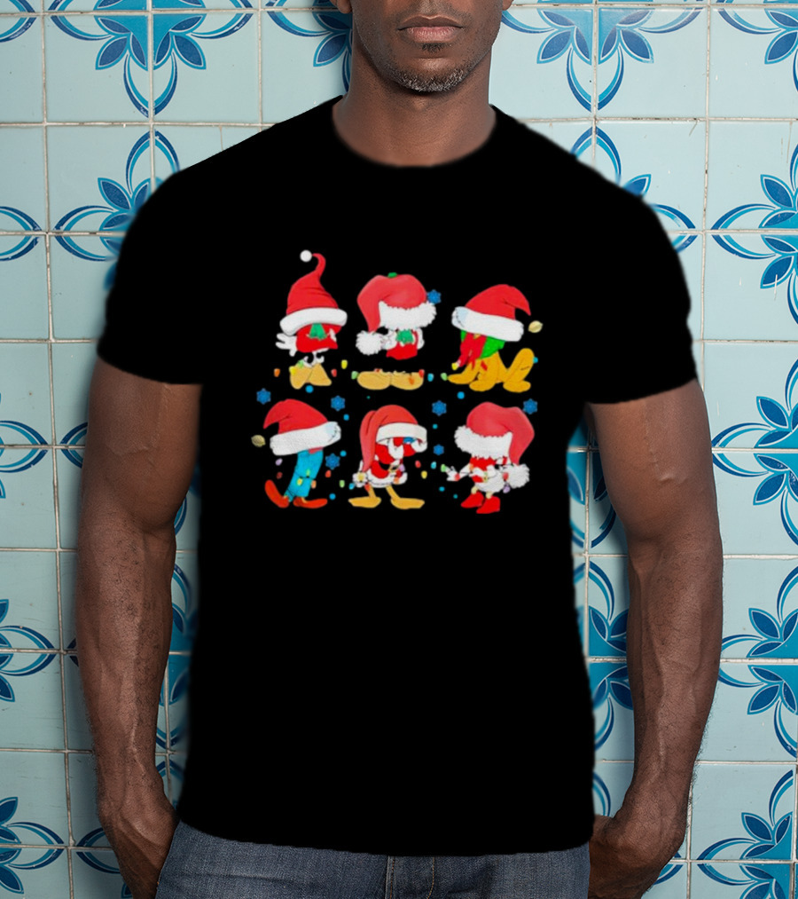 Santa Mouse And Friends Holiday Cheer T-Shirt