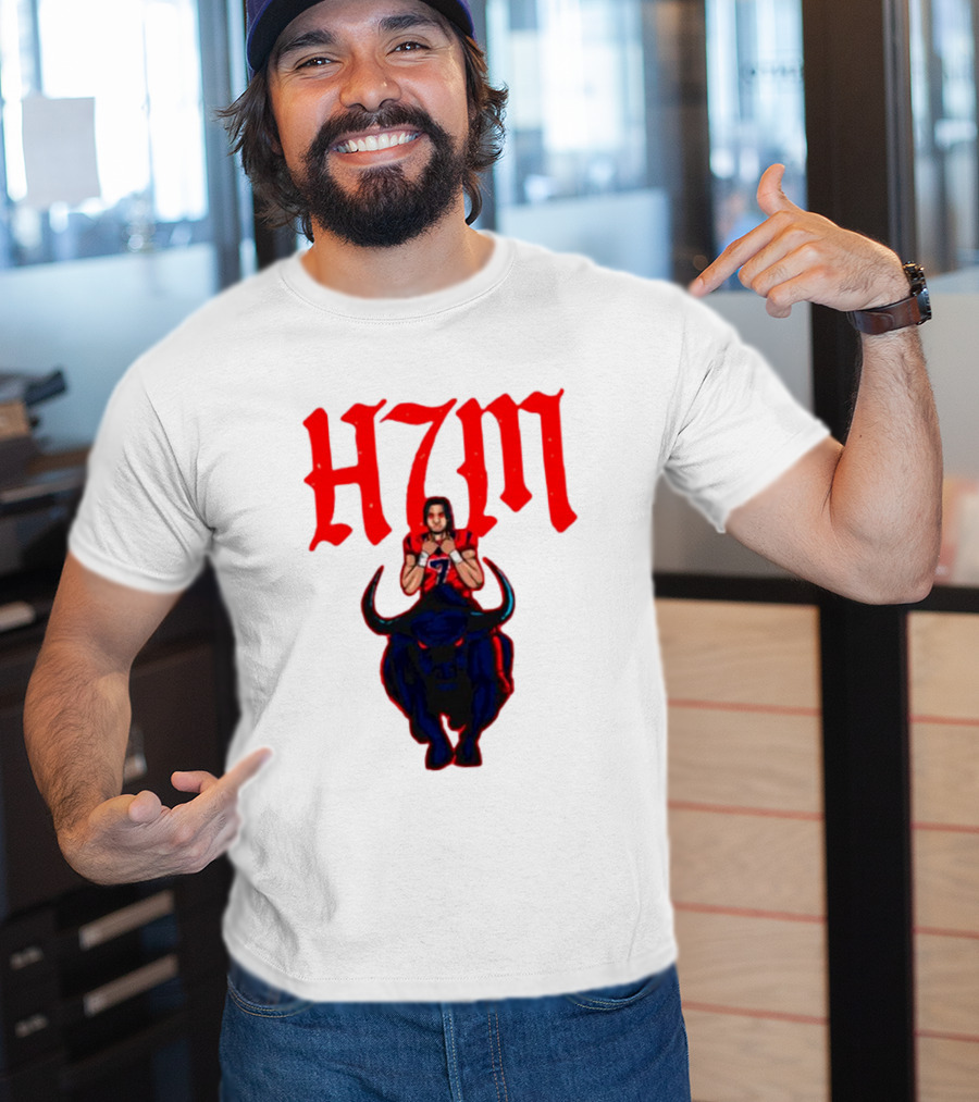H7M CJ Stroud Houston Texans Bull T-Shirt
