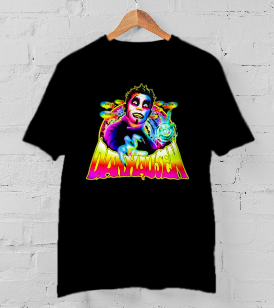 Danhausen Psychedelic Neon Art With Cosmic Whimsy T-Shirt