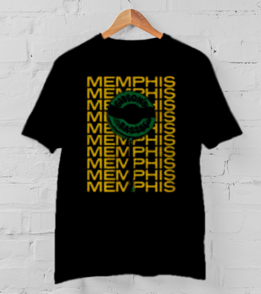 Gibson's Donuts Memphis Iconic Sweet Indulgence In Classic Green T-Shirt
